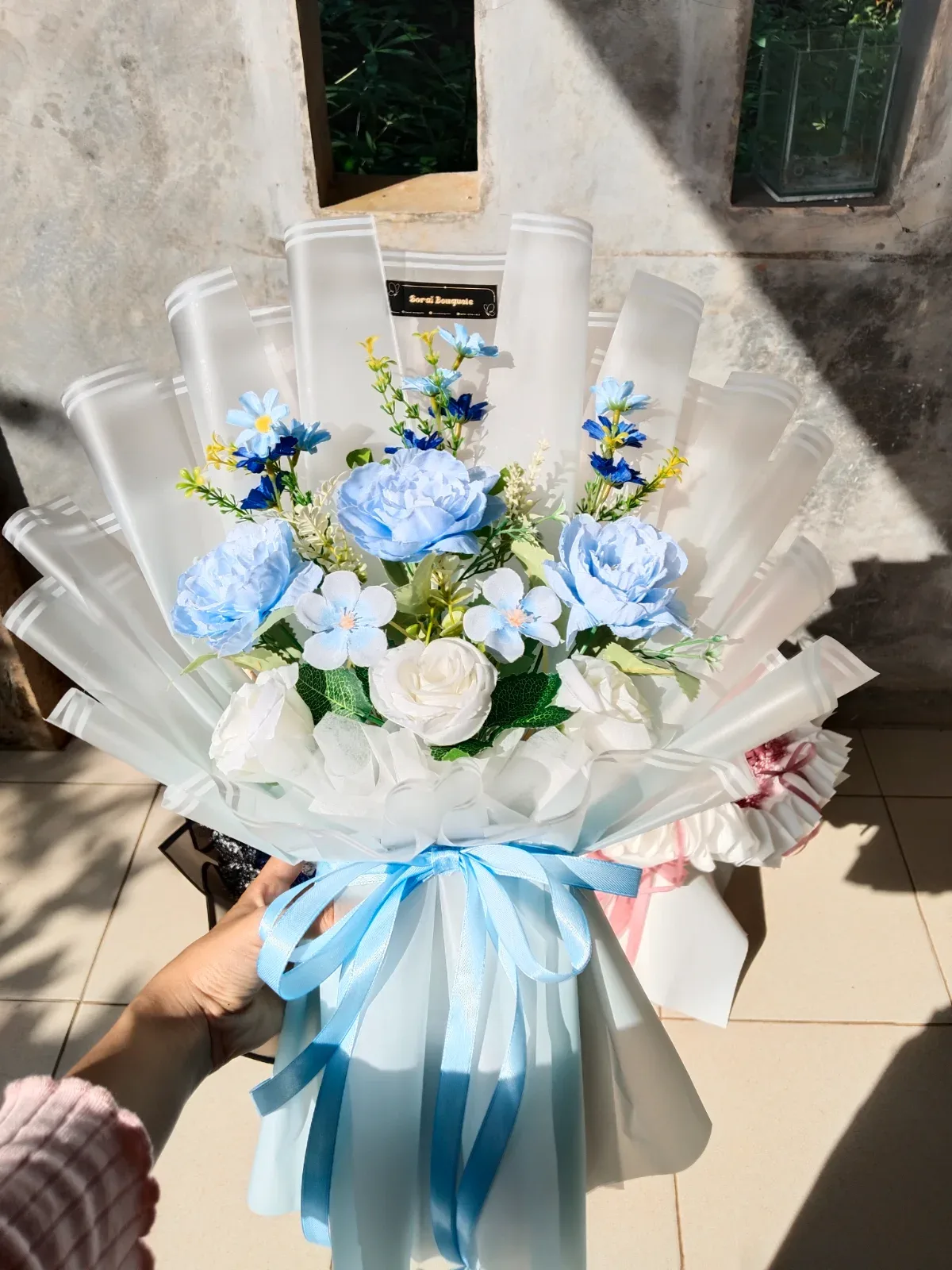 Buket Artificial blue theme